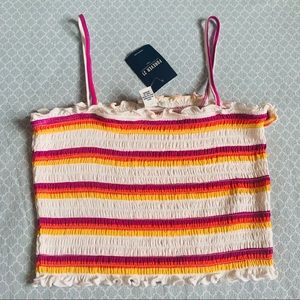 Forever 21 striped crop top